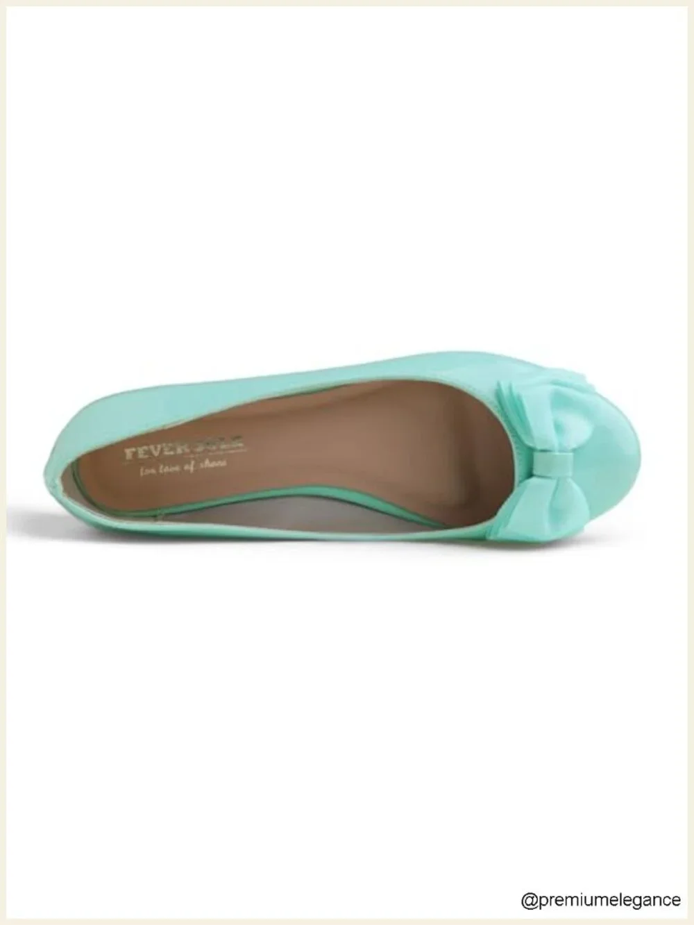 Synthetic Bow Trim Ballet Flats Round Toe Slip On Narrow Fit